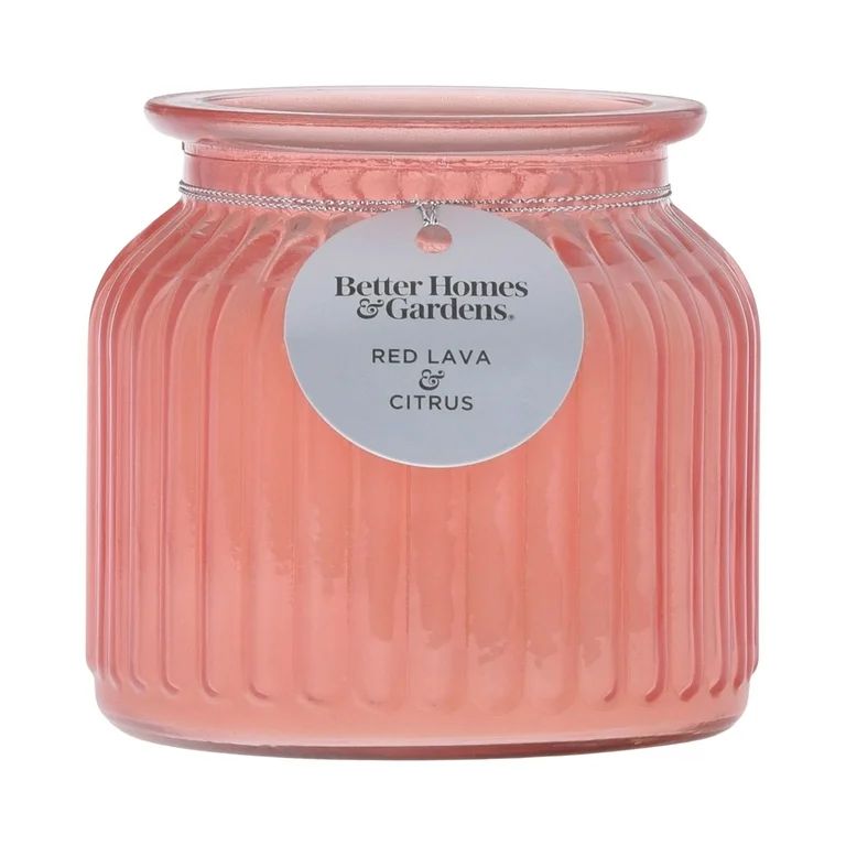 Better Homes & Gardens 16.5oz Red Lava Citrus Scented 2 Wick Pagoda Jar Candle | Walmart (US)