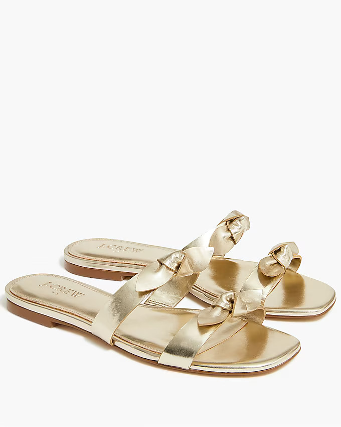 Knotted-bow sandals | J.Crew Factory