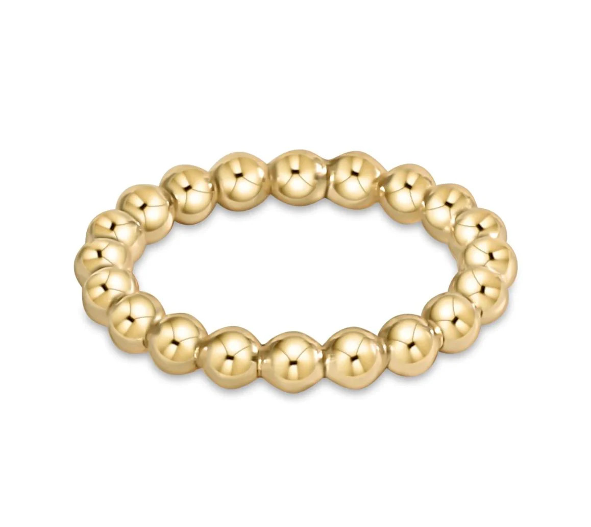 Classic Gold 3mm Bead Ring | The Horseshoe Crab
