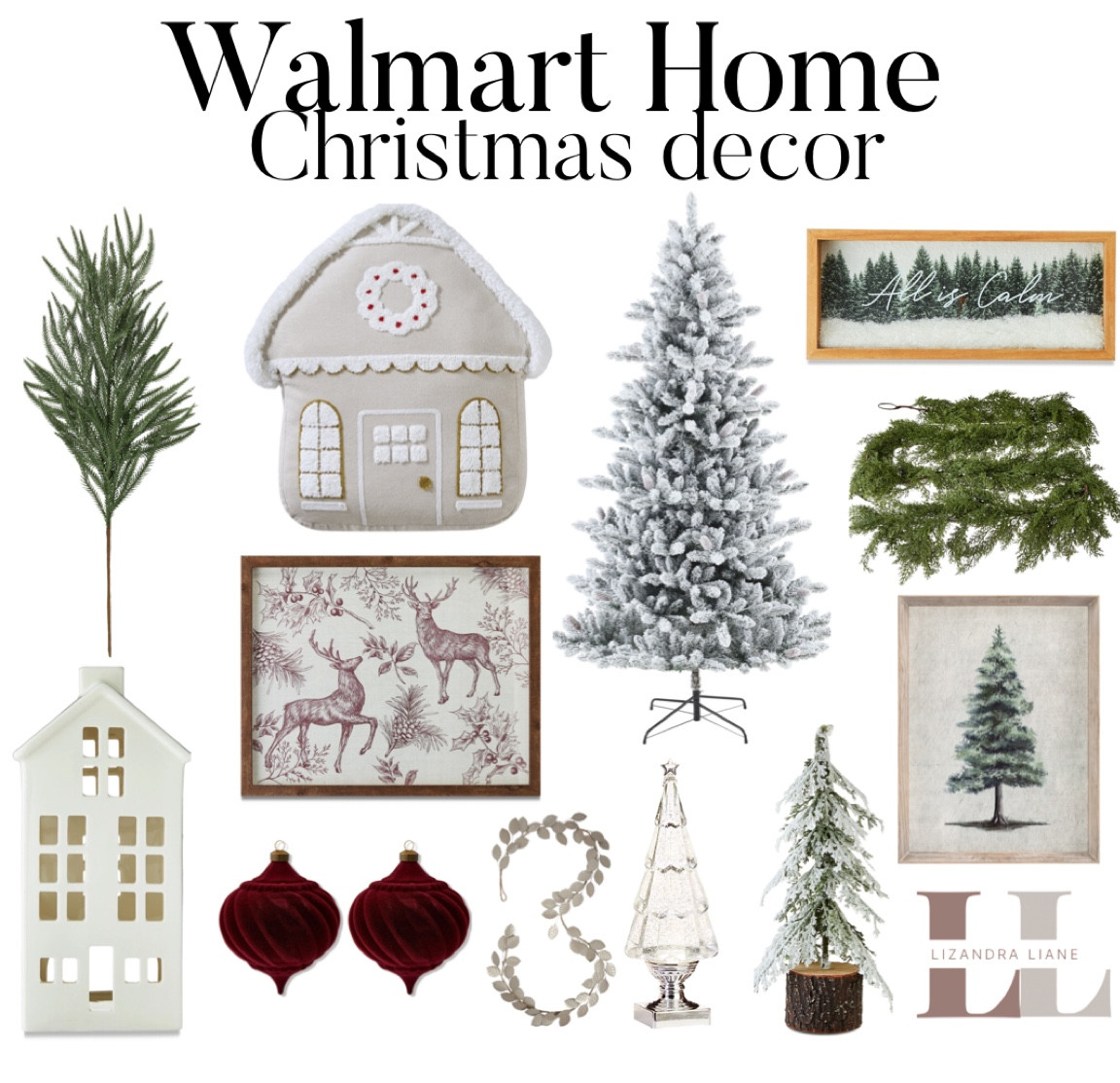 Walmart home, Christmas decor , affordable home finds, Walmart finds, Christmas season, holiday style Christmas tree, 

#LTKSeasonal #LTKHoliday #LTKHome