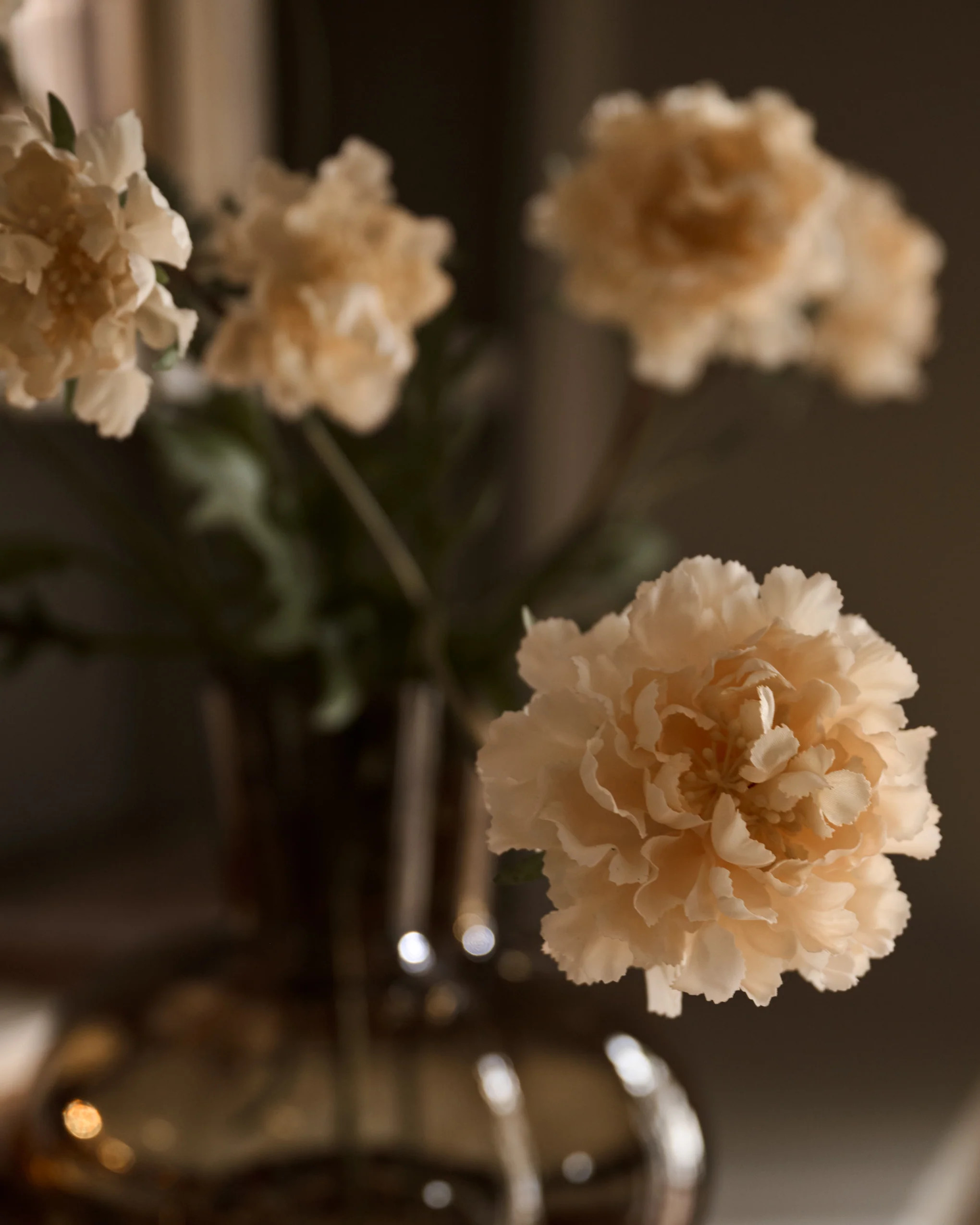 Real Touch Cream Scabiosa Stem | Magnolia