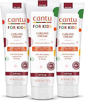 Cantu Care for Kids Paraben & Sulfate-free Curling Cream with Shea Butter, 8 oz (Pack of 3) | Amazon (US)