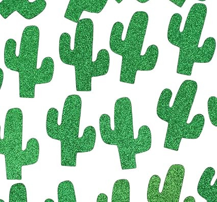 Glitter Green Cacti Confetti Decoration for Fiesta Engagement,Wedding, Bridal Shower, Bachelorett... | Amazon (US)