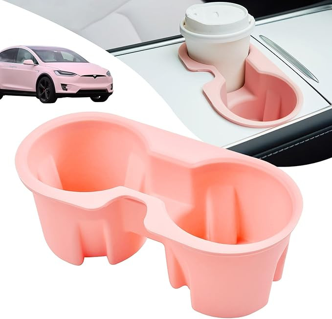 DEDC Tesla Cup Holder Insert - Model 3/Y Center Console Cup Holder - FIT New Console, 2024 2023 2... | Amazon (US)