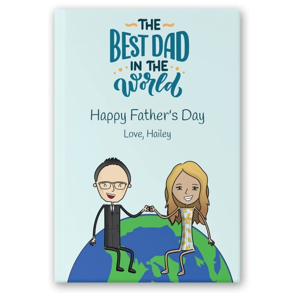 Personalized Father's Day Book - Best Dad In The World - Custom Father's Day, Birthday Gift for D... | LoveBook