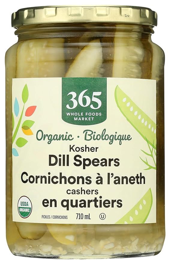365 by Whole Foods Market, Organic Kosher Dill Pickle Spears, 24 Fl Oz | Amazon (US)