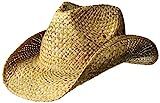 Cowbucker Western Straw Cowboy Hat | Outdoor Wide Brim Sun Hat, One Size, Tea | Amazon (US)
