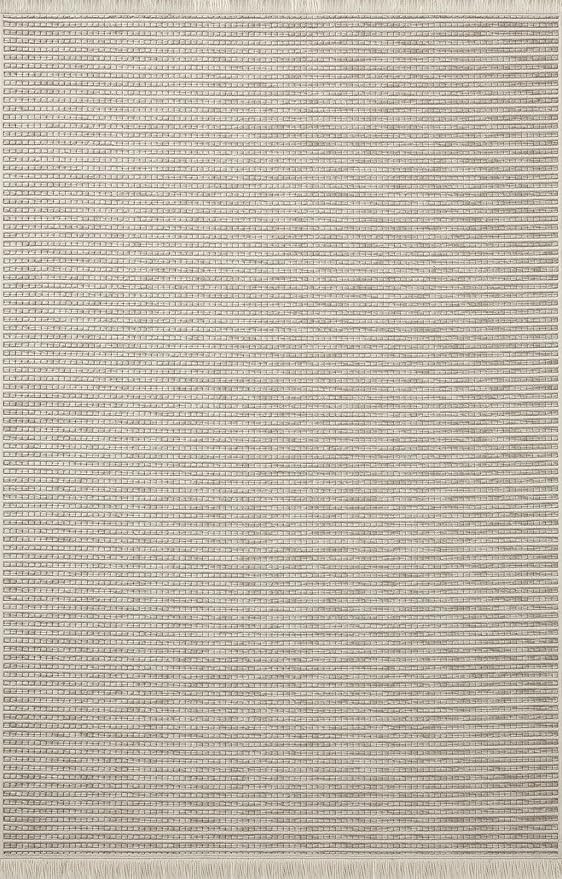 Loloi Amber Lewis Malibu Collection MAB-04 Beige/Dove 5'-1" x 7'-7" Area Rug | Amazon (US)