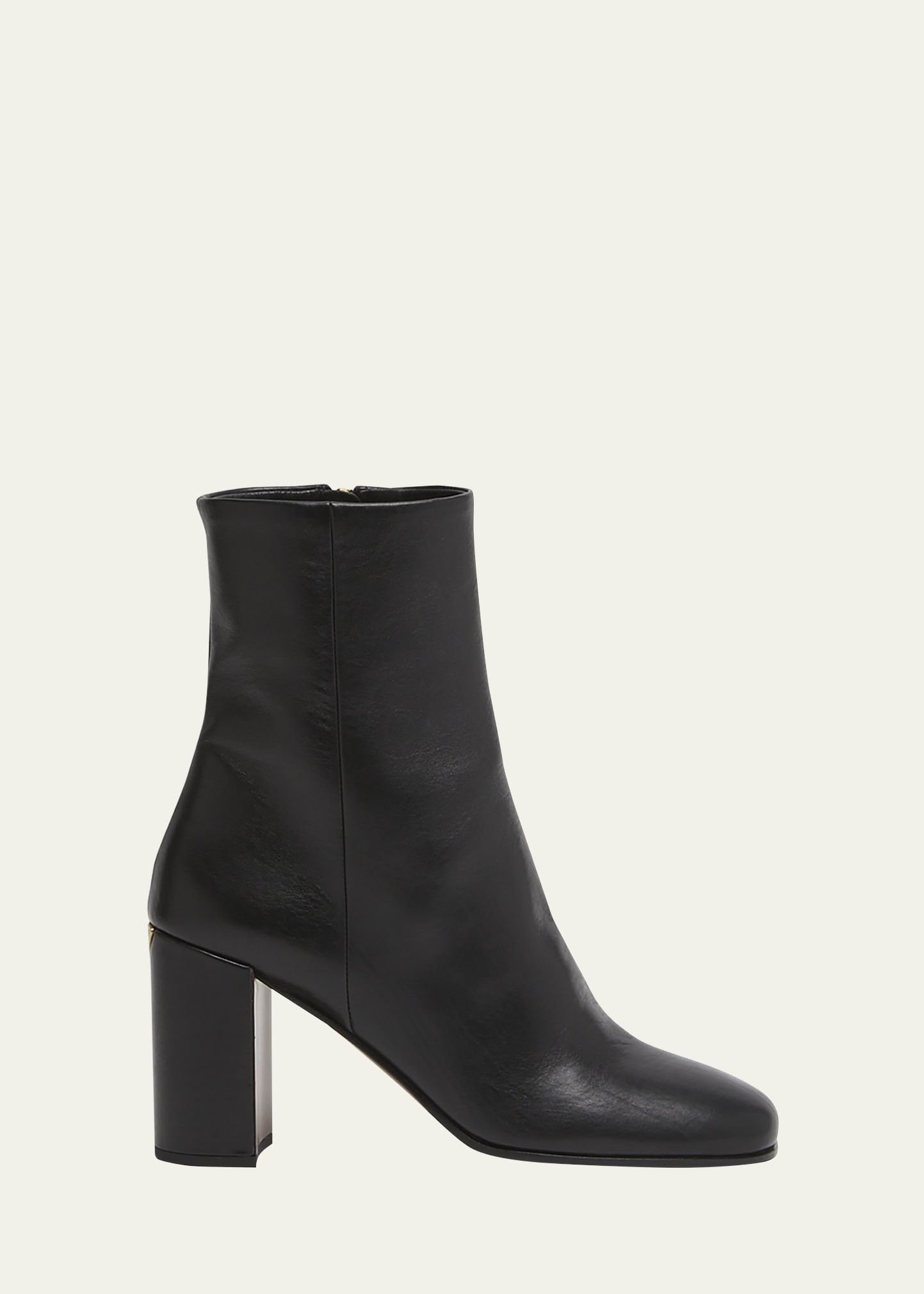 Prada Leather Block-Heel Ankle Boots | Bergdorf Goodman