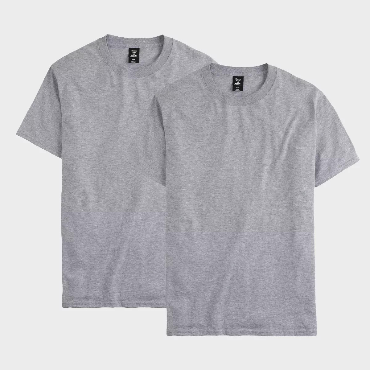 Hanes Beefy Men's T-Shirt Pack, 2-Pack Light Steel XL | Target
