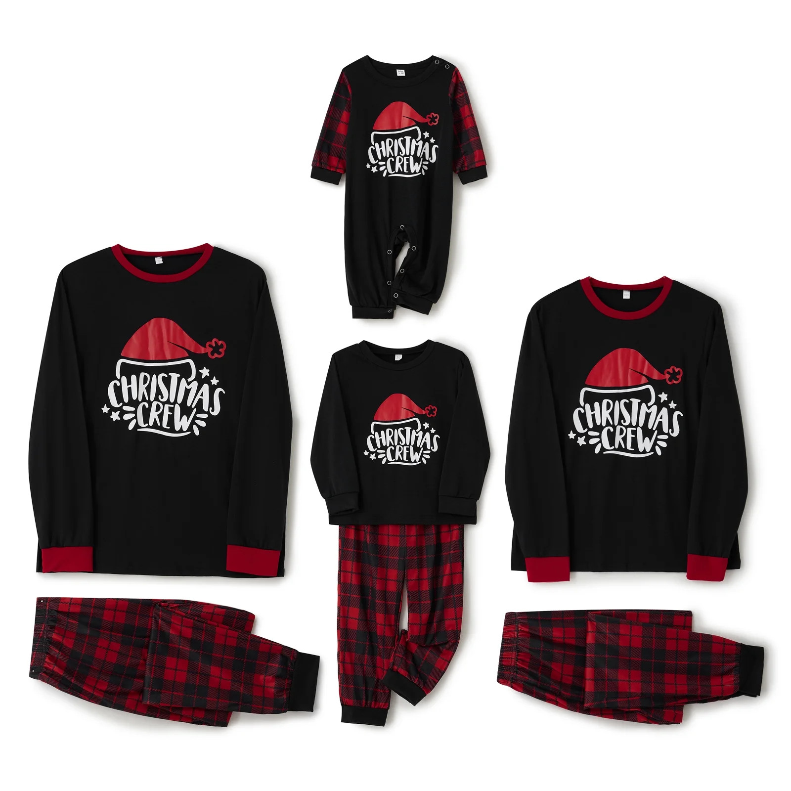 Qiylii Christmas Family Pajamas Matching Sets Matching Pjs for Adults Kids Holiday Home Family Sl... | Walmart (US)