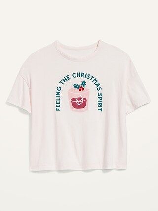 Loose-Fit Christmas Graphic Easy Tee for Women | Old Navy (US)