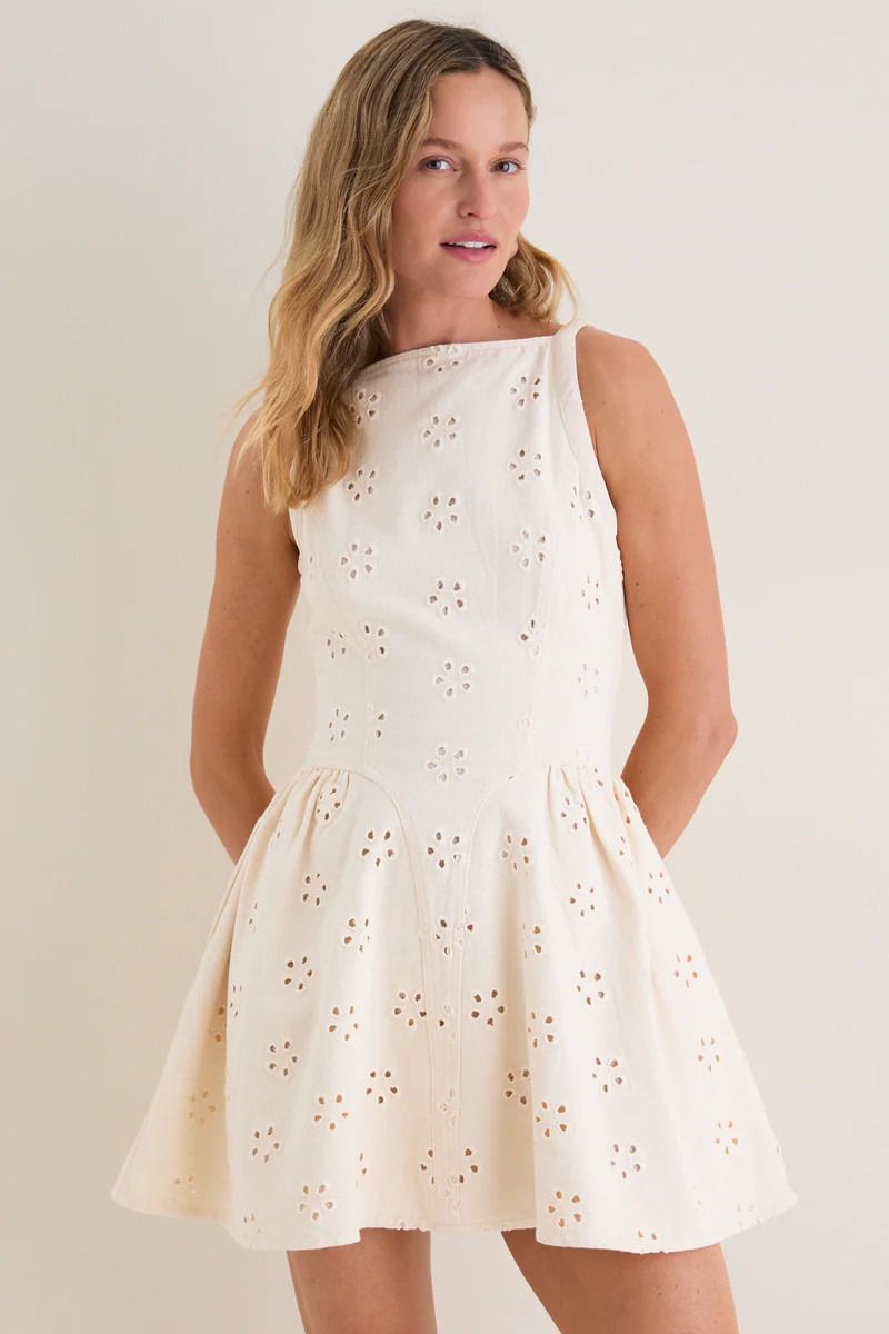 Creme May Mini Dress | Tuckernuck (US)