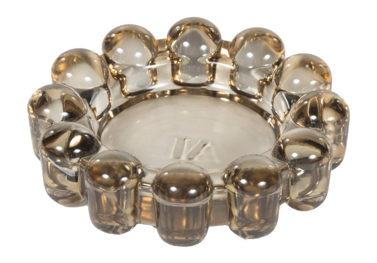 Alice Lane Bubble Candle Dish – Chic Smoky Glass Candle Dish for Home Decor – Decorative Mode... | Amazon (US)