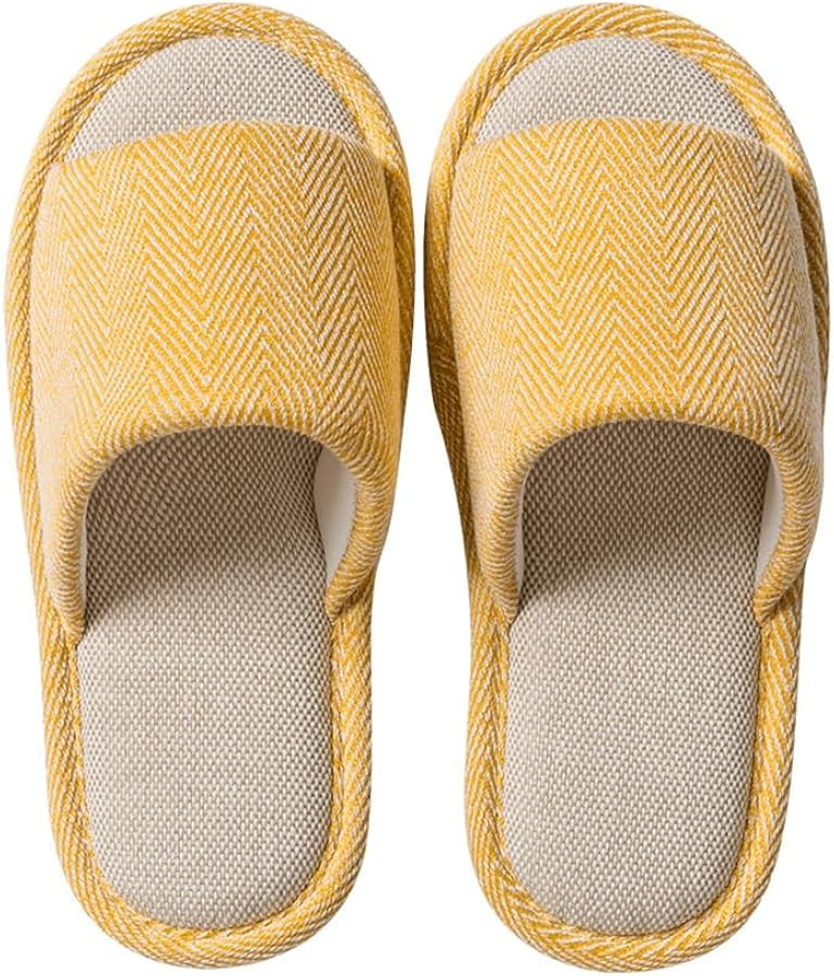 Fabric Slippers Indoor and Outdoor Slippers, Non-Slip Four Seasons Soft Bottom Slippers, Couple S... | Amazon (US)