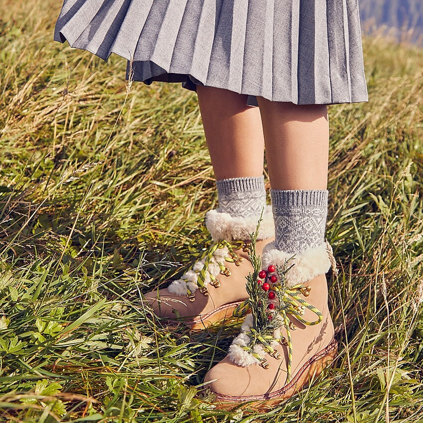 Nubuck winter boots with wedge crepe sole | J. Crew US