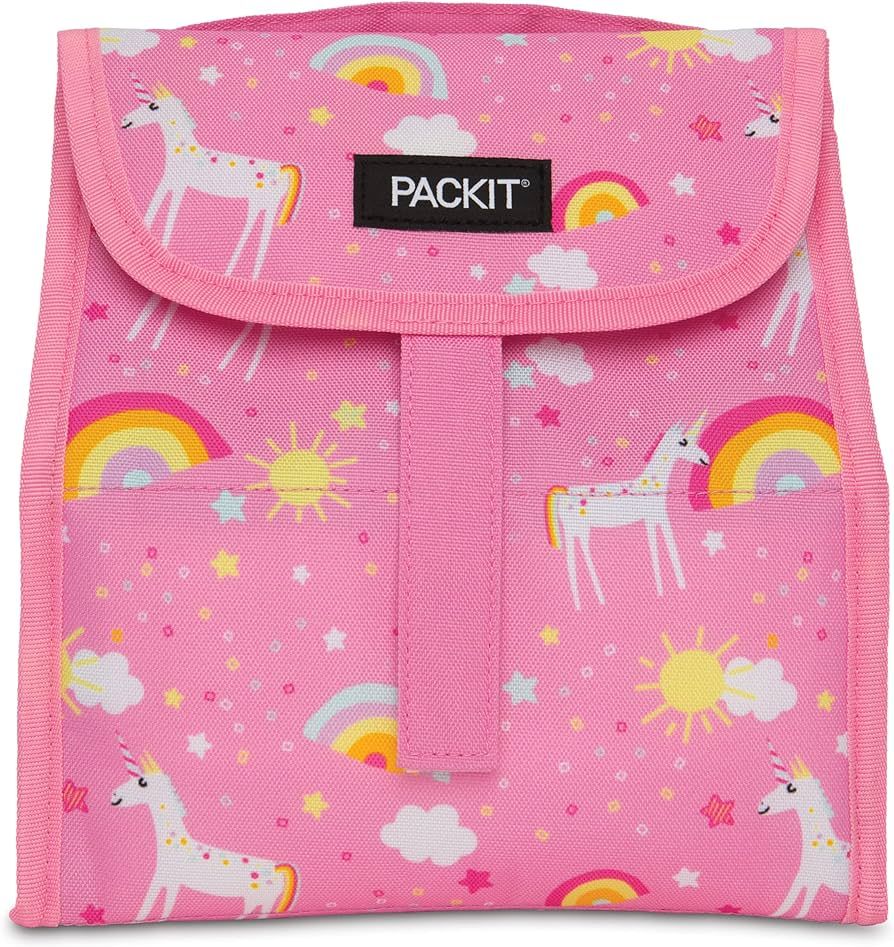 PackIt Freezable Lunch Sack, Unicorn Dream Pink | Amazon (US)