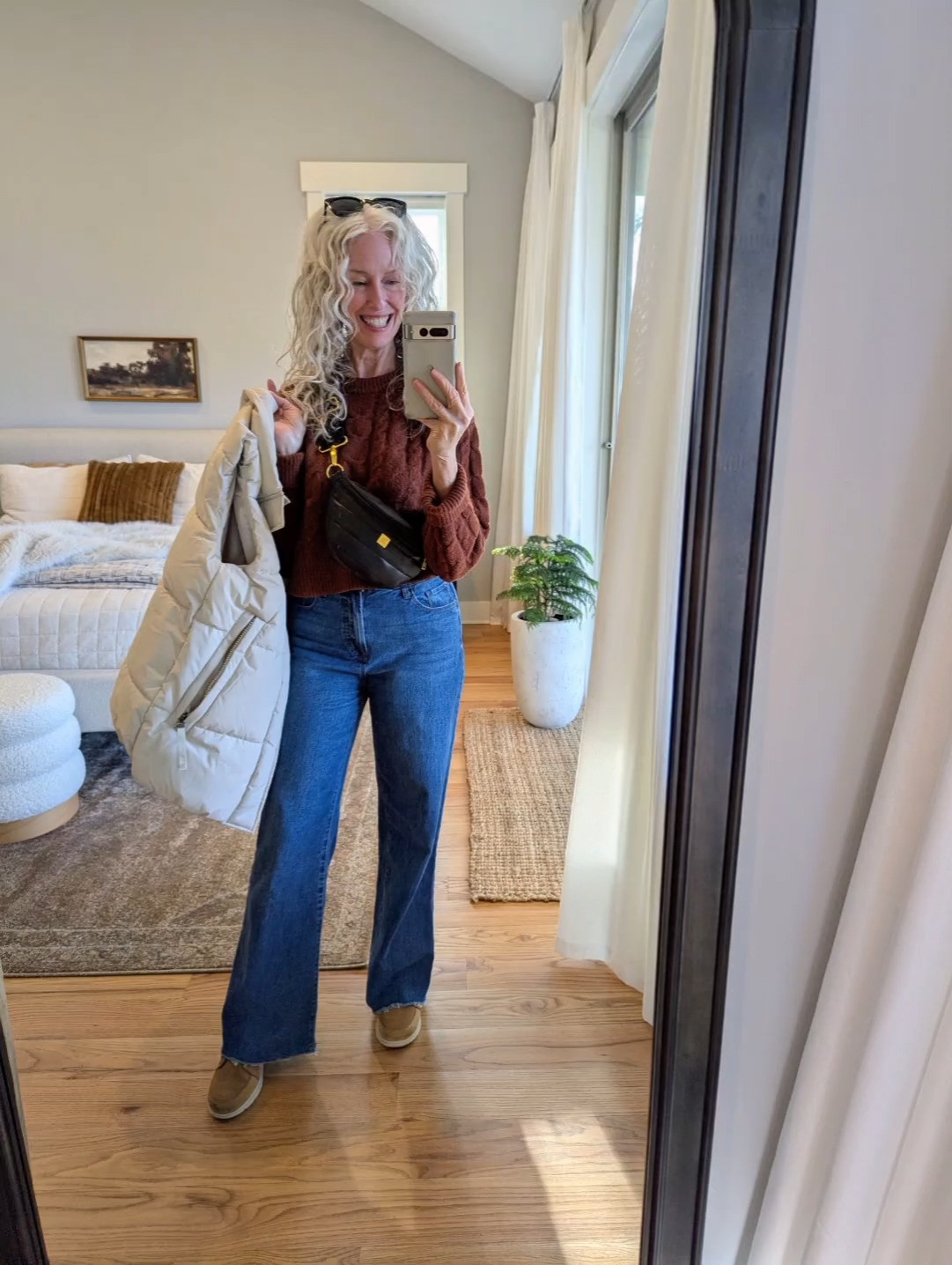 My favorite brand of jeans is on sale and I’m still reaching for this long puffer on repeat. Shown in beige, but I own (and love) it in black too—such a good winter staple. #fashionover60 #over60 #over50
 

 #LTKootd #LTKSeasonal #LTKOver40