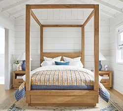 Quinn Striped Floral Quilt | Pottery Barn (US)