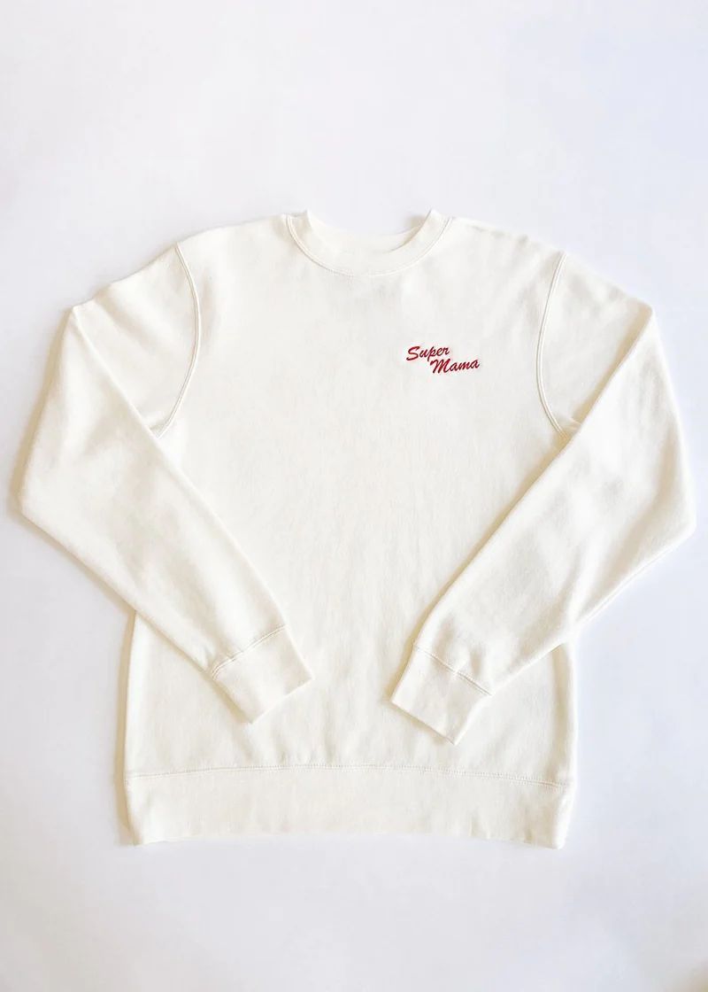 Super Mama Embroidered Sweatshirt | Alice & Wonder