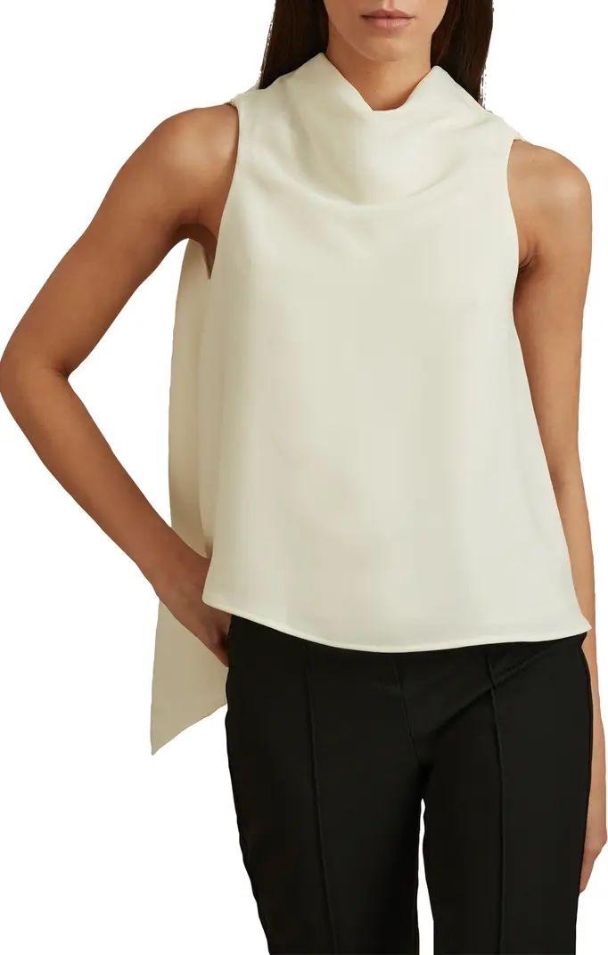 Reiss Simone Cowl Neck Sleeveless Trapeze Top | Nordstrom | Nordstrom