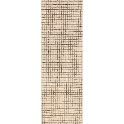 Nuloom Melrose Checked Wool Area Rug | Target
