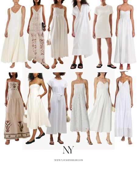 White spring and summer dresses, high and low 🤍

#LTKfindsunder100 #LTKSeasonal