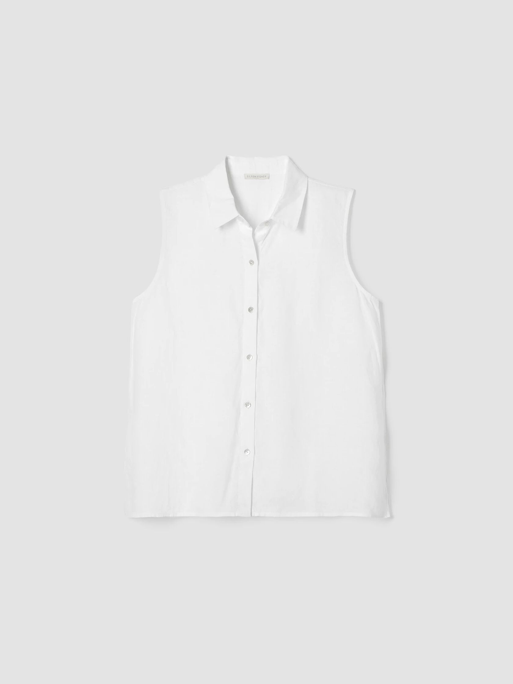 Handkerchief Linen Sleeveless Shirt | Eileen Fisher