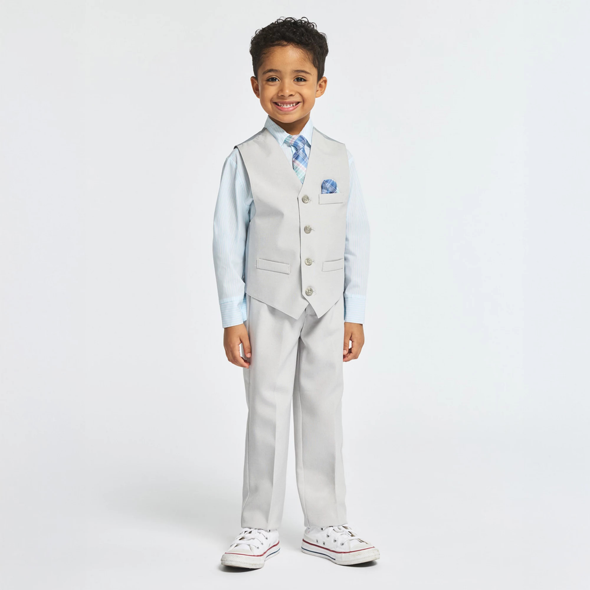 Boys 4-12 IZOD 4-Piece Herringbone Vest, Pants, Shirt, & Tie Set | Kohl's