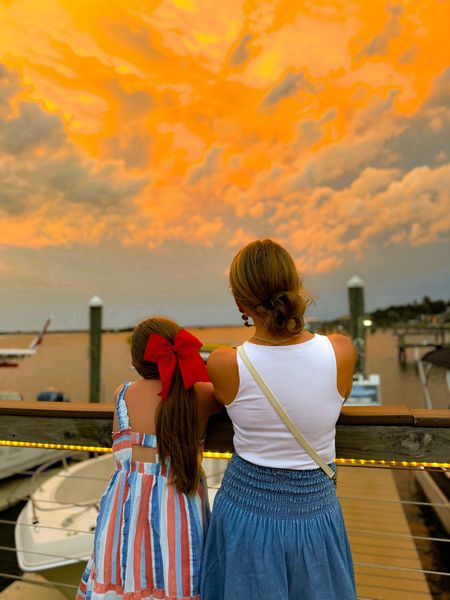 The sky last night at dinner was insane 😍🔥 wanted to link our looks because they’d be perfect for the Fourth 🙂 

Target style. Loft. Mother daughter style. Ltk kids. Girls fashion. 