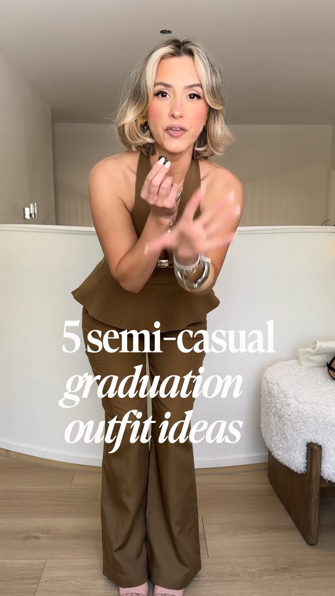 Graduation ceremony semi casual outfits ✨🙌🏼

Size 4 in bottoms
XS in tops

#LTKgrwm #LTKootd #LTKU