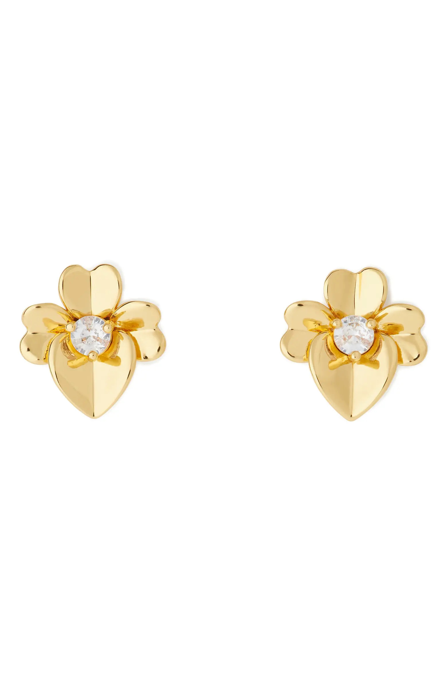 Kate Spade New York precious pansy stud earrings | Nordstrom | Nordstrom