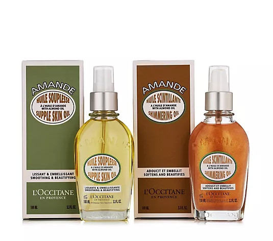L'Occitane Almond Body Oil Duo - QVC UK | QVC UK