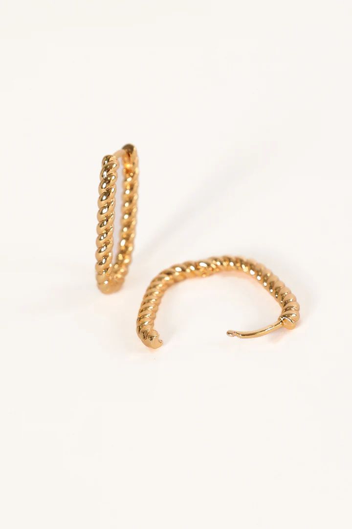 Fabian Hoop Earrings - Gold | Petal & Pup (AU)