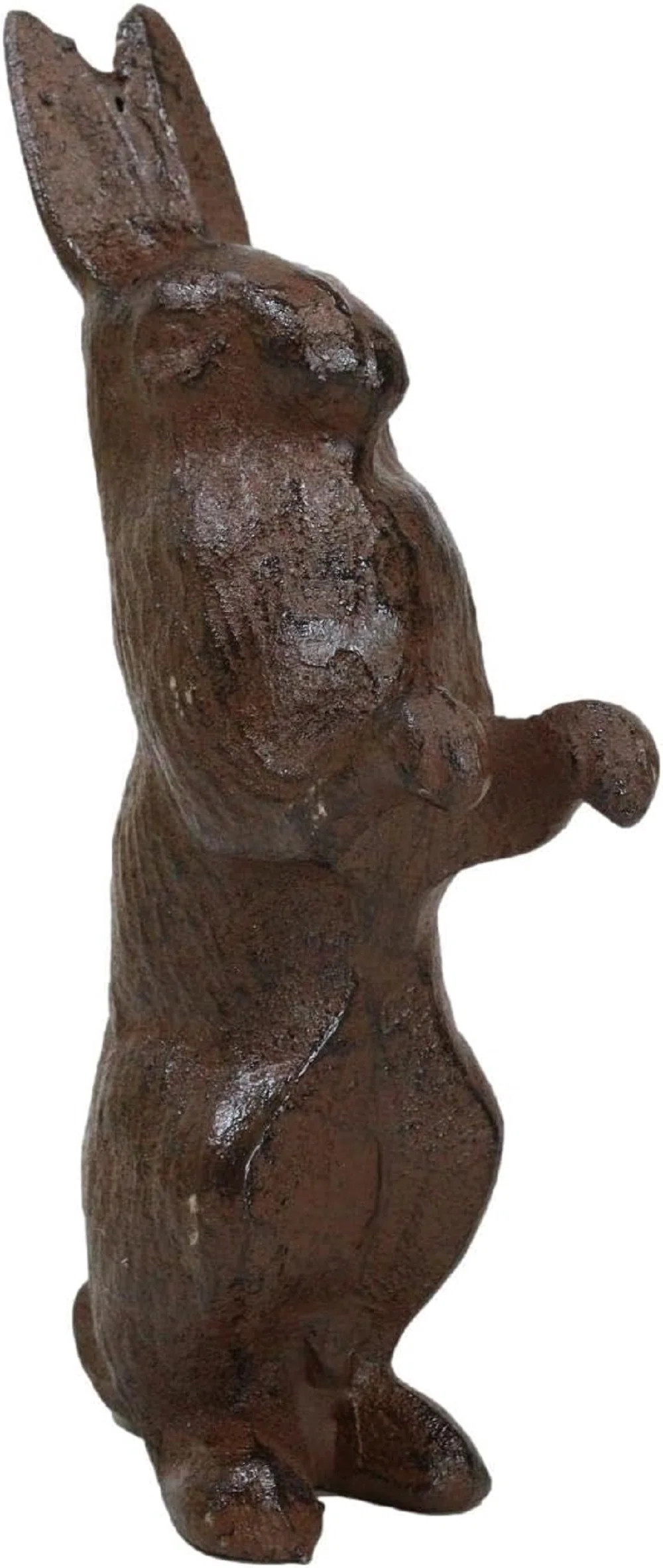 August Grove® Rustic Cast Iron Cottage Standing Bunny Brer Rabbit Hare Metal Figurine 7.5" H | W... | Wayfair North America