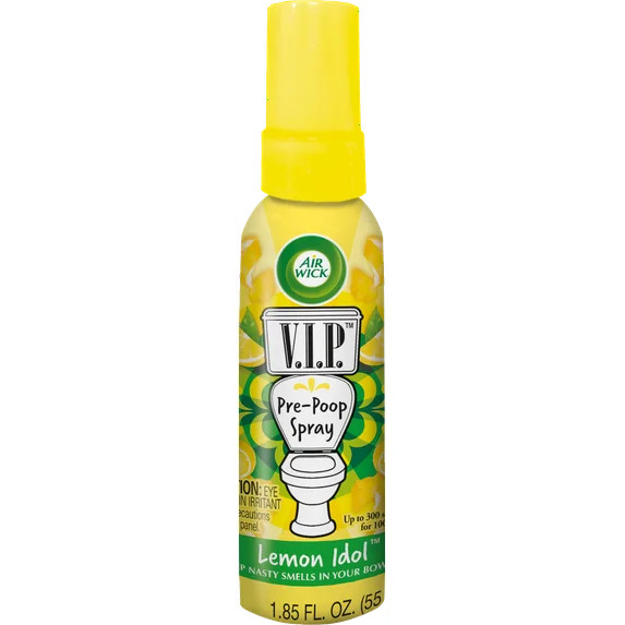 Air Wick V.I.P. Pre-Poop Toilet Spray, 1.85oz, Lemon Idol Scent, Up to 100 Uses, Travel size, Con... | Walmart (US)