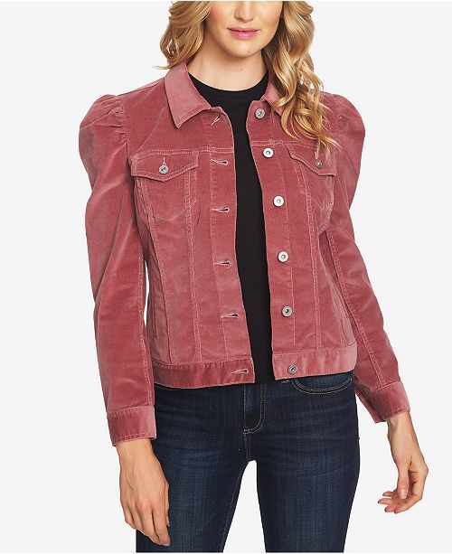 Puff-Sleeve Corduroy Jacket | Macys (US)