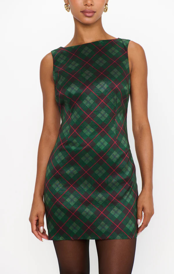Tori Mini Dress ~ Mistletoe Plaid | Show Me Your Mumu