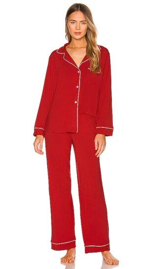 Gisele The Long PJ Set in Haute Red & Ivory | Revolve Clothing (Global)
