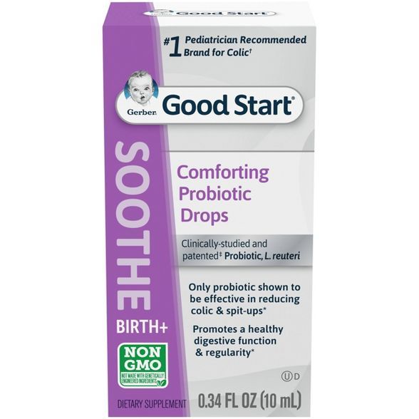 Gerber Soothe Probiotic Colic Drops - 0.34 fl oz | Target