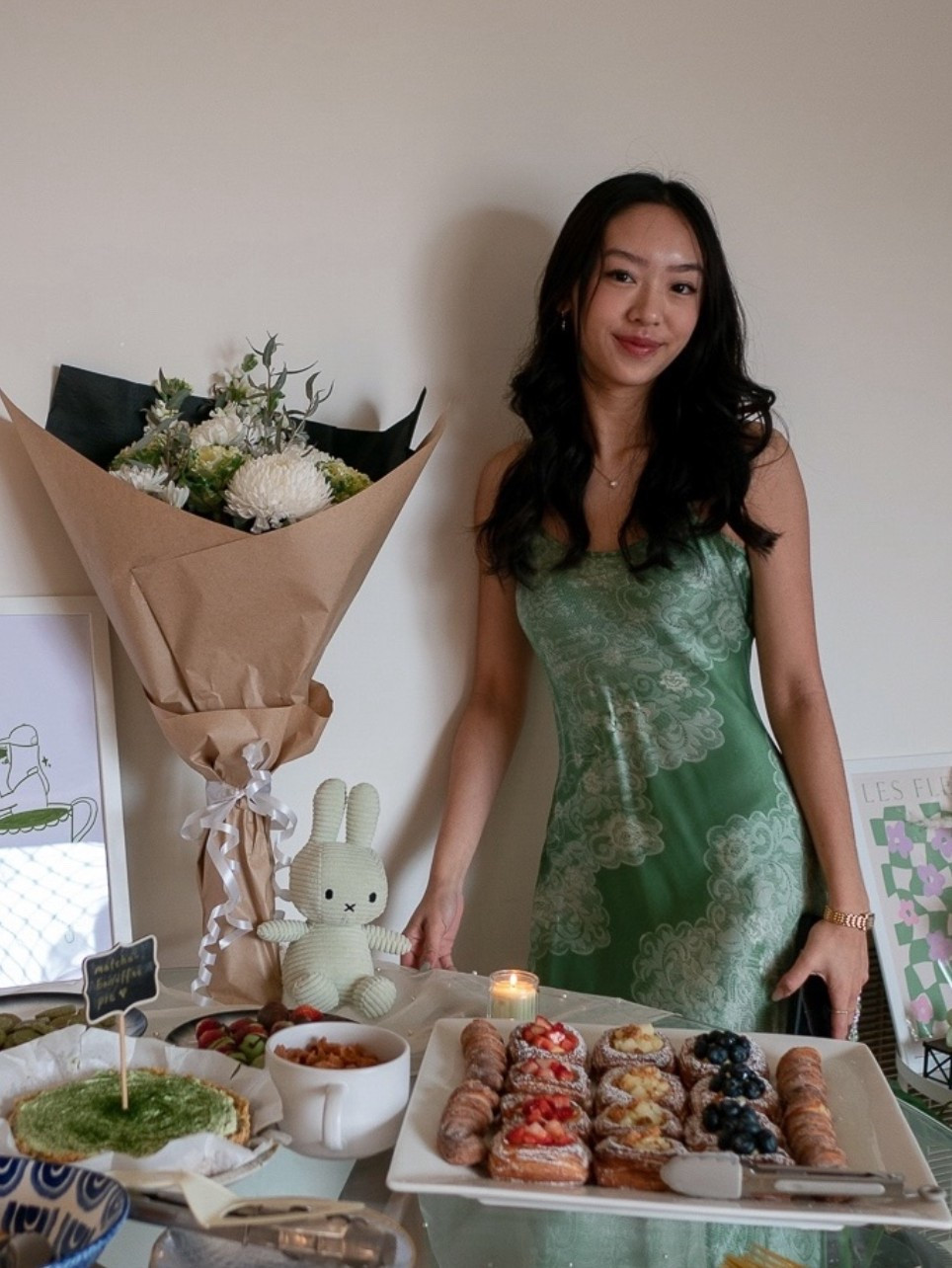 birthday party outfit of the day🍵 

the most beautiful & flattering green dress with printed lace detailing from ROAME - perfect for a special occasion or date night!


#LTKdresses #LTKaustralia #LTKdatenight