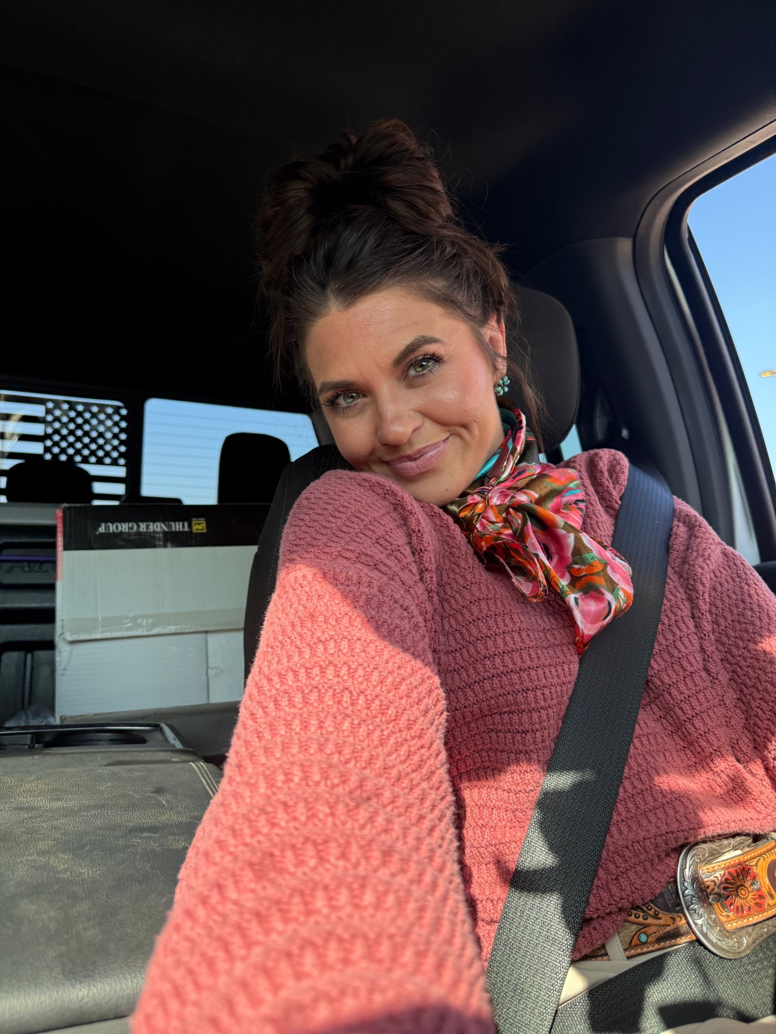 Corporate cowgirl style. 

Western wear. Western fashion. Western style. Wild rag. Wild rags. Wild rag style. Wild rag season. Ariat. Ariat belt. Express. Selfie. Corporate cowgirl. Cowgirl fashion. Cowgirl style. What I wore. Work meeting. OOTD. Outfit of the day. Wiw.

#LTKSeasonal #LTKootd #LTKWorkwear