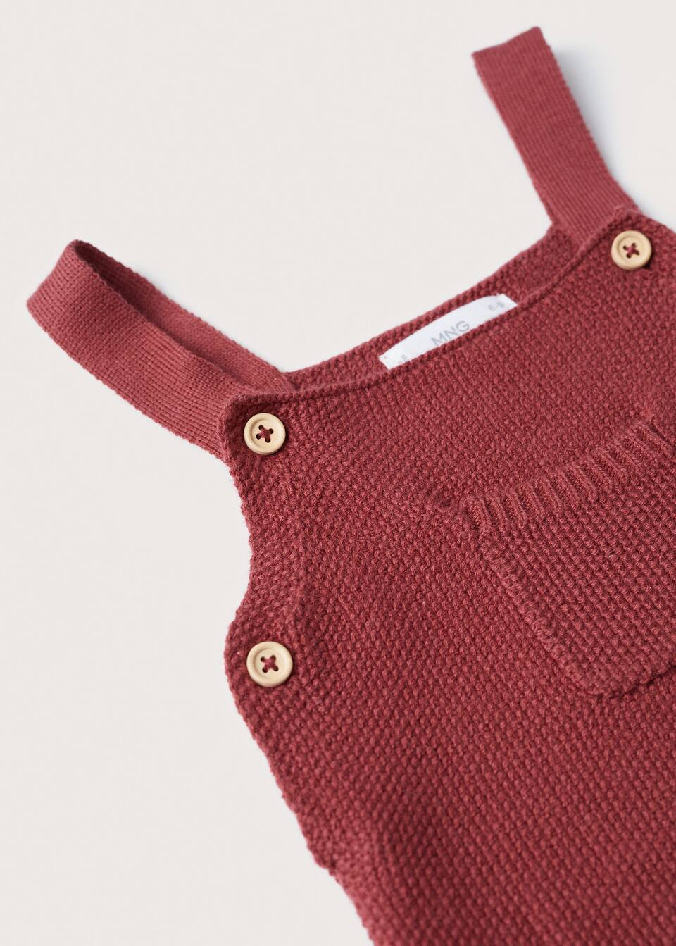 Cotton knit dungarees | MANGO (US)