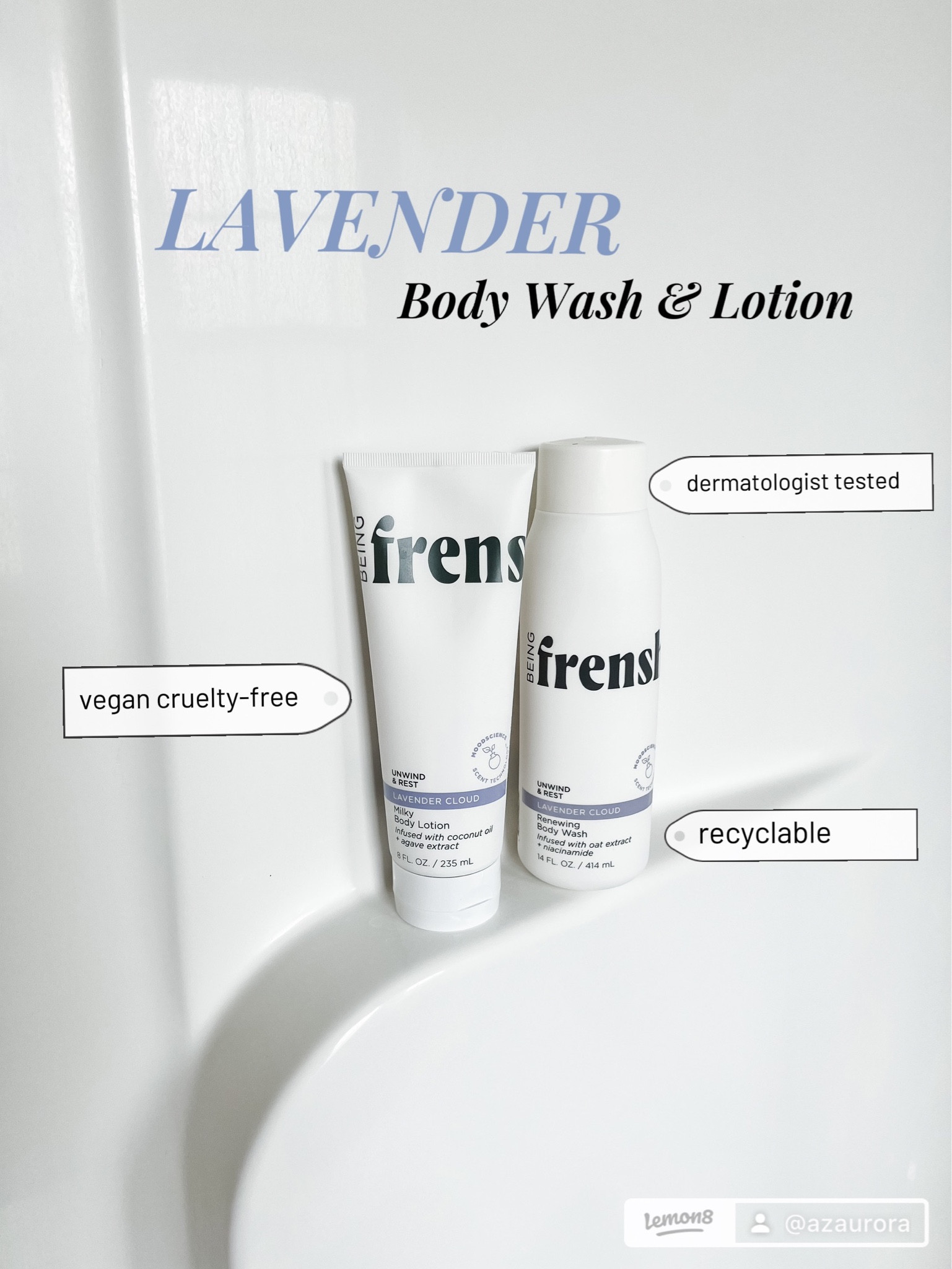 Being Freshne Lavender Body Wash and Lotion, Cruelty-Free & Vegan, Recyclable Packaging, Target Find

#LTKbeauty #LTKunder50