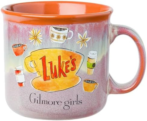 Silver Buffalo Gilmore Girls Ceramic Camper Mug, 20 Ounces | Featuring Luke's Diner Logo | High G... | Amazon (US)