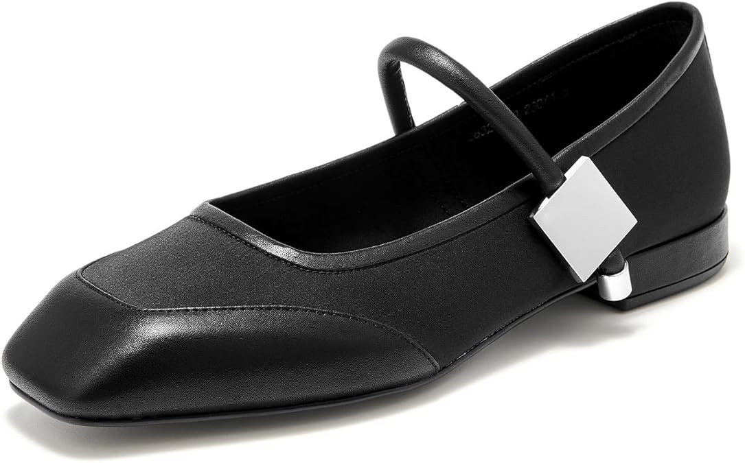 BEAU TODAY Womens Mary Janes, Genuine Leather Maryjane Flats for Women, Comfortable Ballet Flats ... | Amazon (US)