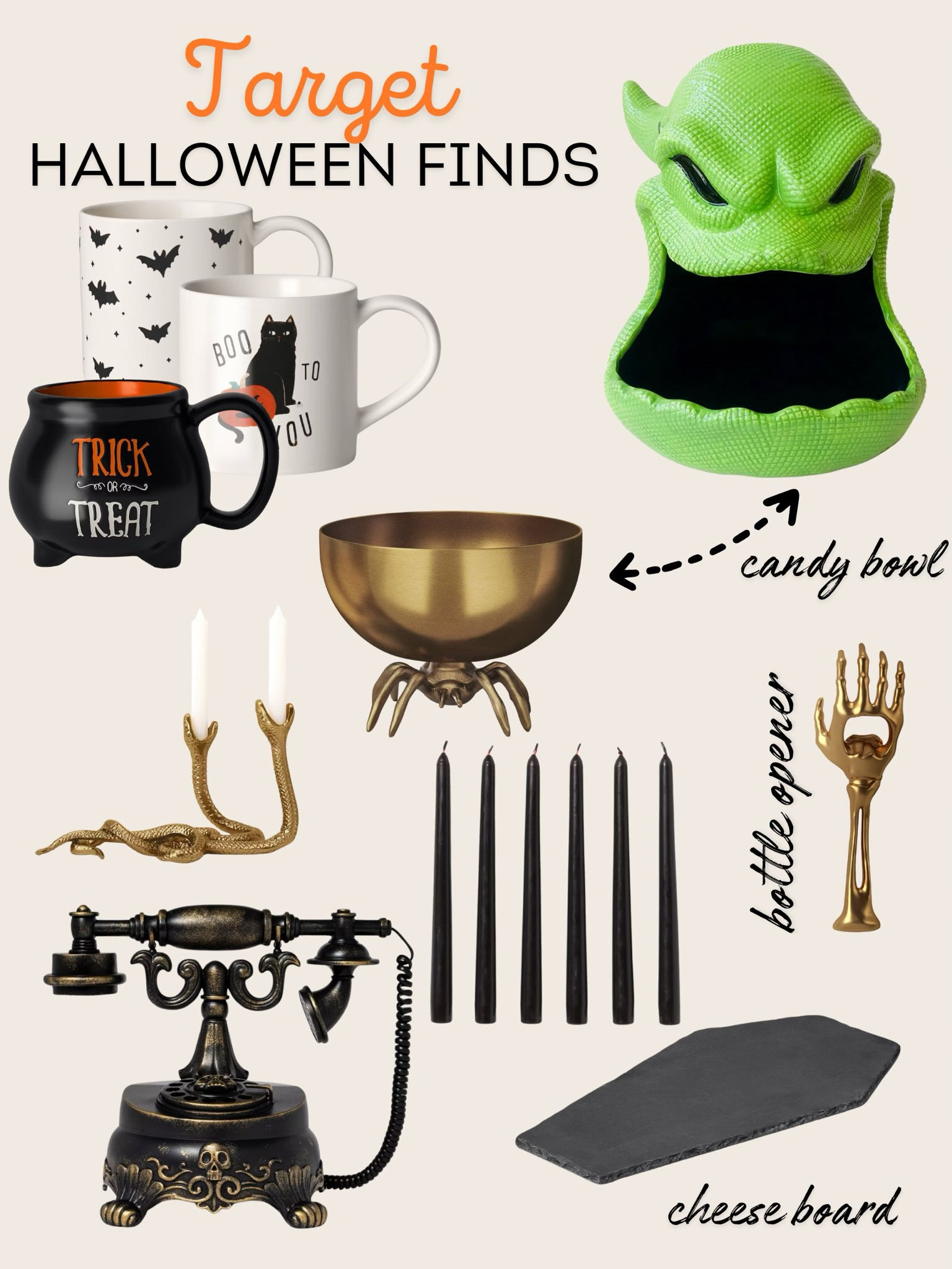 Target Halloween finds this year that caught my eye! I love the oogie boogie candy dish! 

#LTKSeasonal #LTKHalloween #LTKHome
