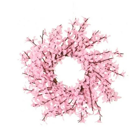 11.8 Inch Pink Christmas Wreath for Front Door Primrose Wreath Winter Wreath with Artificial Door Wr | Walmart (US)