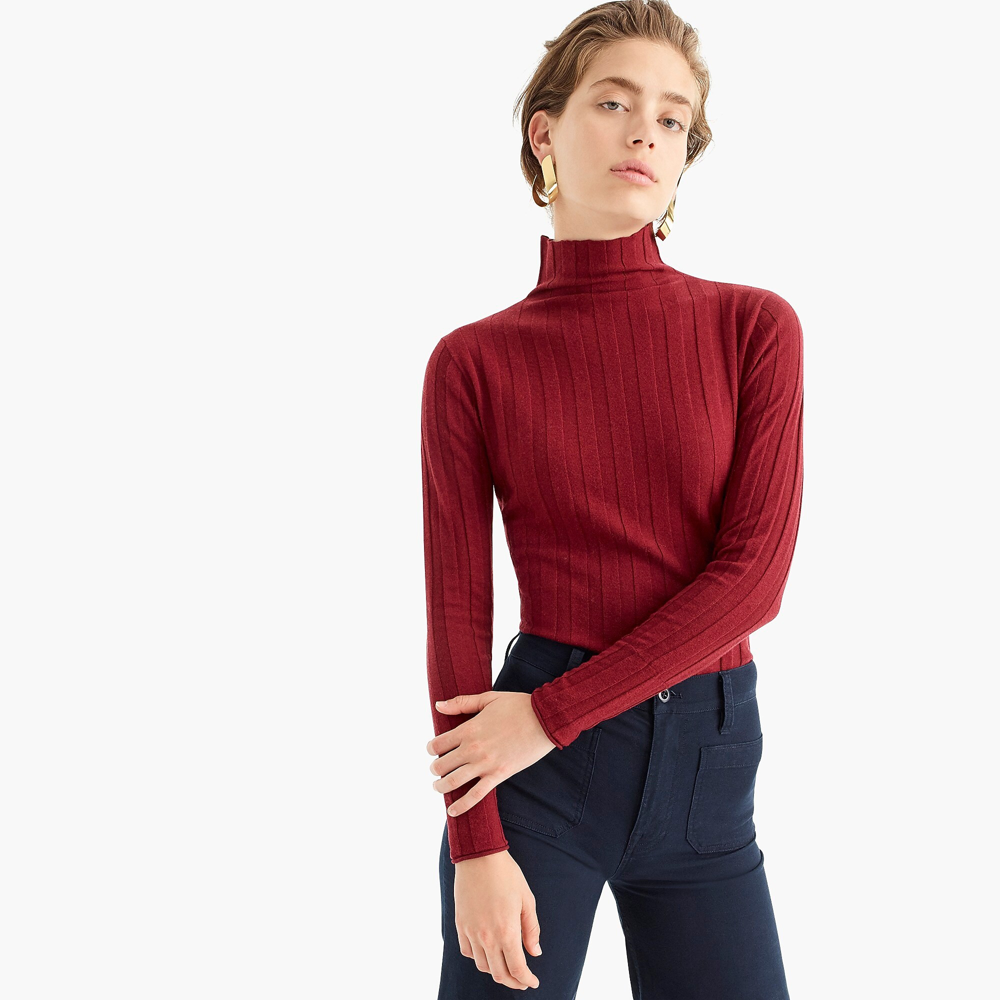 J.Crew 365 stretch turtleneck ribbed sweater | J. Crew US
