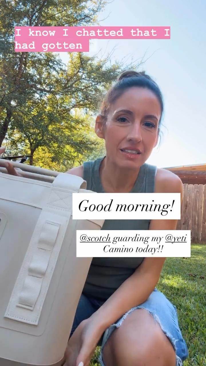 Yeti Camino 20 Cape Taupe 
Old Navy tank top in the snug fit. Runs tts. 
Old Navy distressed jeans. They run big. Size down. 
ScotchGard to keep my Yeti color’s safe. 


#LTKFindsUnder100 #LTKstorytime #LTKOver40